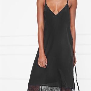 ANINE BING SILK LACE CAMI DRESS